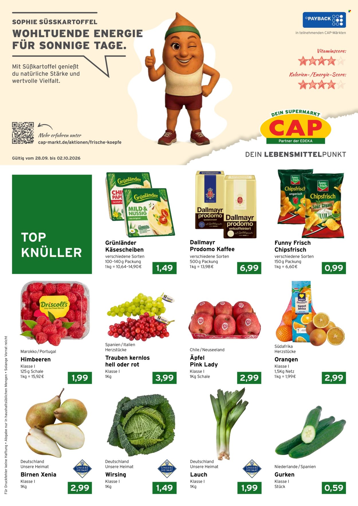 CAP-Markt Prospekte  - 28.09.2026 - 2.10.2026. Seite 1