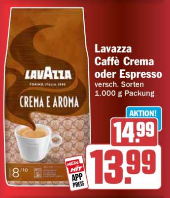Lavazza Caffe Crema oder Espresso
