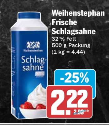 Weihenstephan Frische Schlagsahne