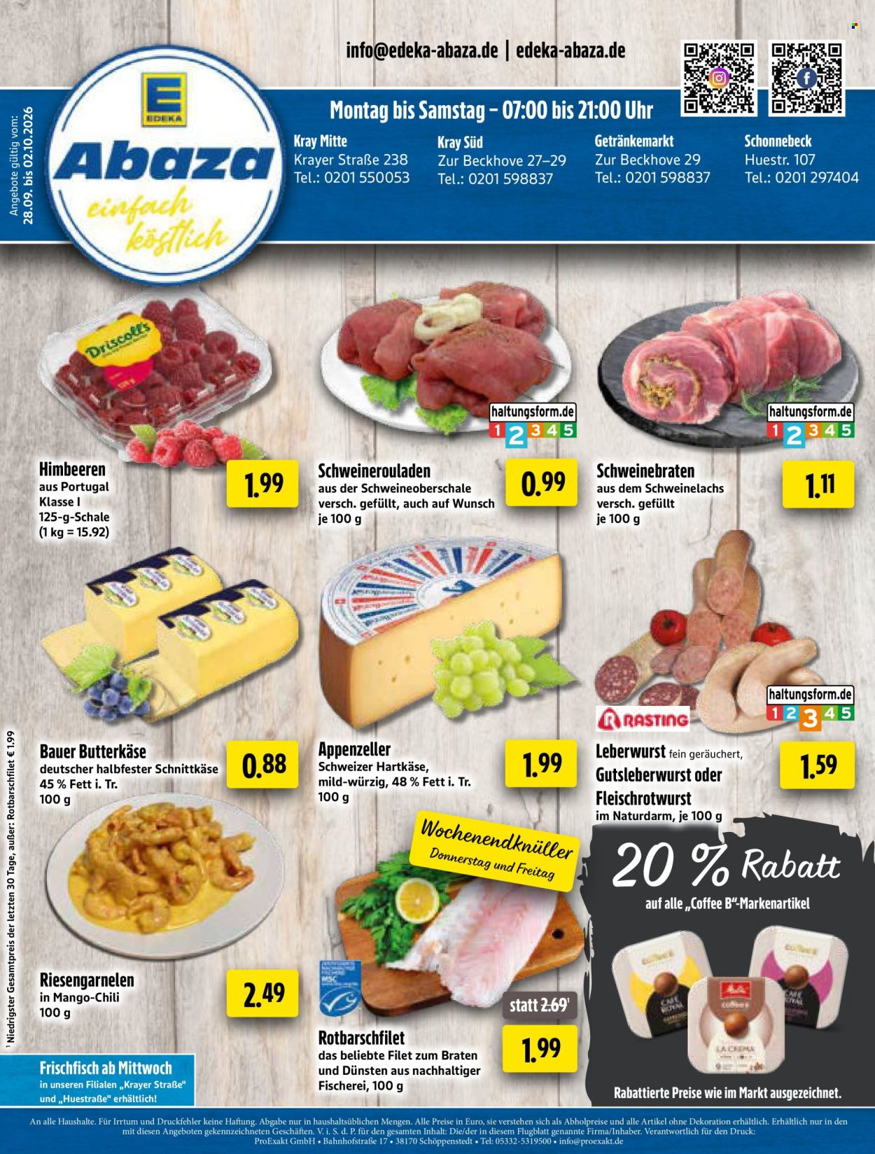 Edeka Getränkemarkt Prospekte  - 28.09.2026 - 2.10.2026. Seite 1