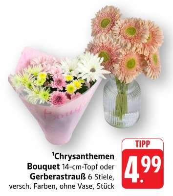 Chrysanthemen Bouquet oder Gerberastrauß