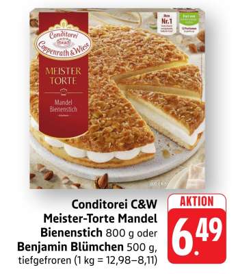 Conditorei C&W Meister-Torte Mandel-Bienenstich