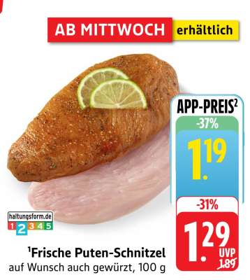 Frische Puten Schnitzel