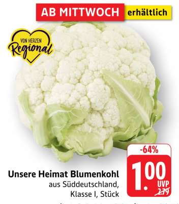 Unsere Heimat Blumenkohl