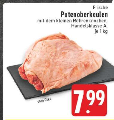 Frische Putenoberkeulen