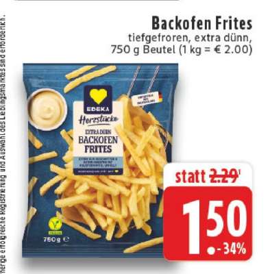 Backofen Frites