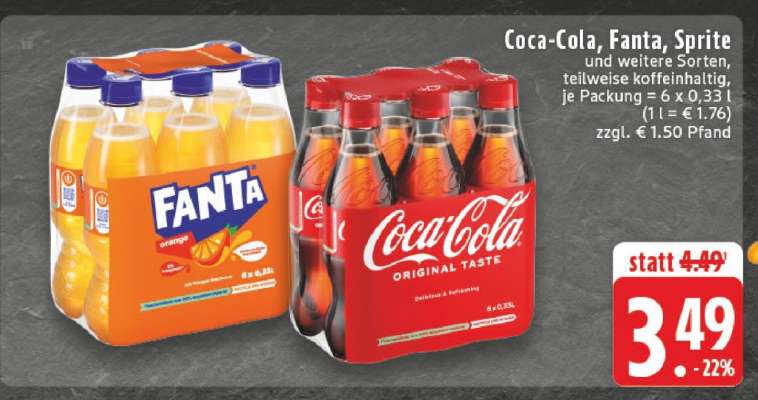 Coca­Cola/ Fanta/ Sprite/