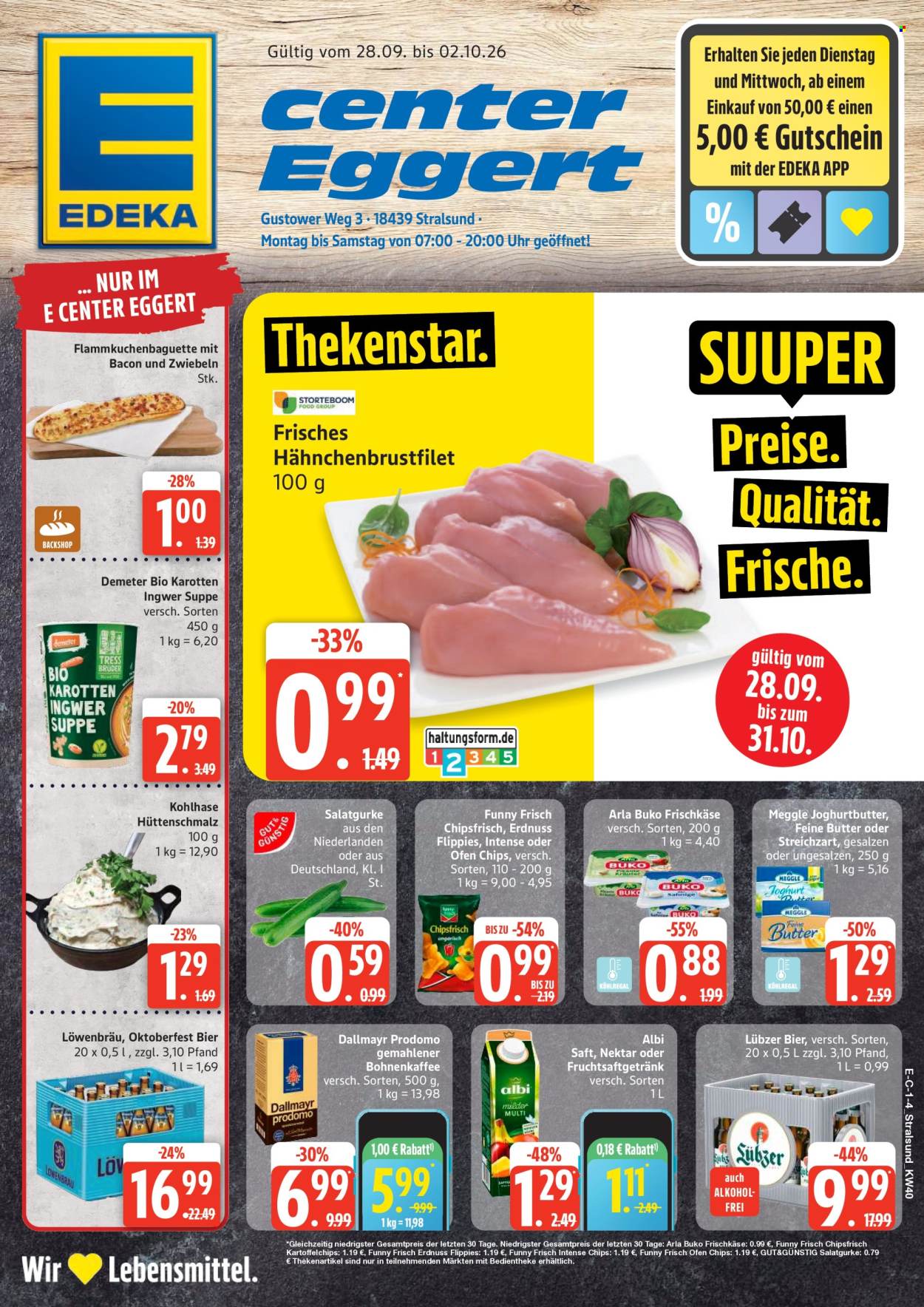 E center Prospekte  - 28.09.2026 - 2.10.2026. Seite 1