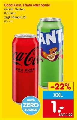 Coca-Cola, Fanta oder Sprite