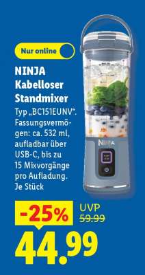 NINJA Kabelloser Standmixer