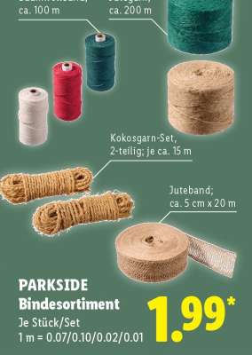 Parkside Bindesortiment