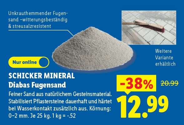 SCHICKER MINERAL Diabas Fugensand