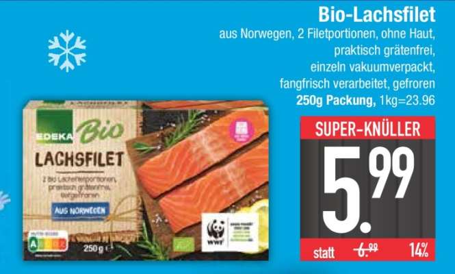 Bio Lachsfilet