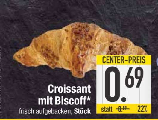 Croissant mit Biscoff