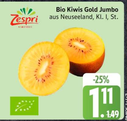 Bio Kiwis Gold Jumbo