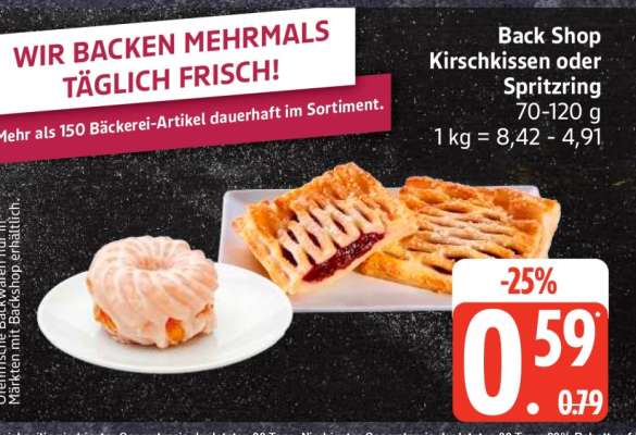 Back Shop Kirschkissen oder Spritzring