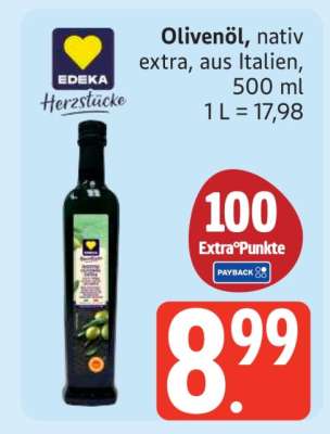 Olivenöl, nativ extra, aus Italien