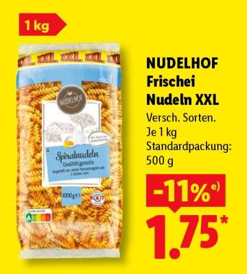Nudelhof Frischei Nudeln XXL