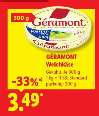 Géramont Weichkäse