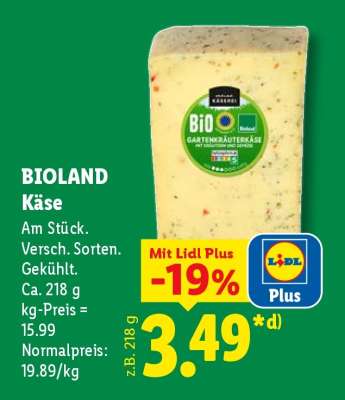 Bioland Käse