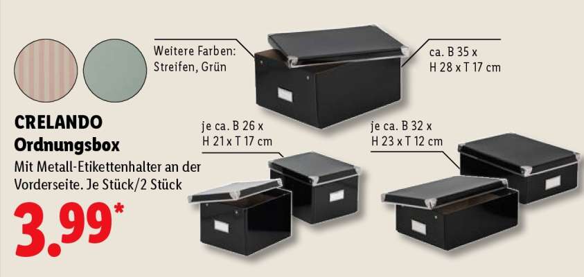 CRELANDO Ordnungsbox