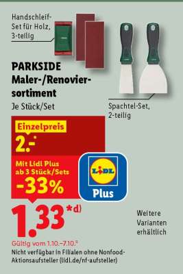 PARKSIDE Maler-/Renoviersortiment