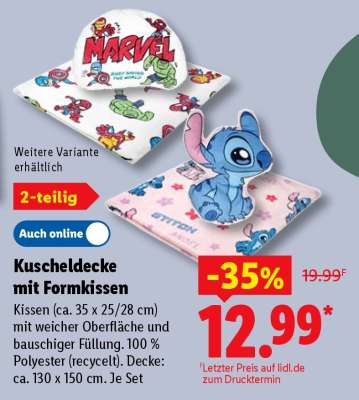 Kuscheldecke mit Formkissen
