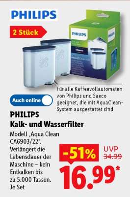 PHILIPS Kalk- und Wasserfilter