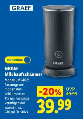 GRAEF Milchaufschäumer