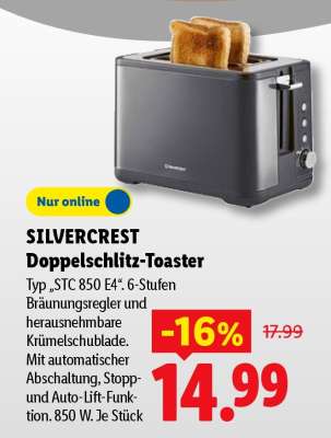 SILVERCREST Doppelschlitz-Toaster