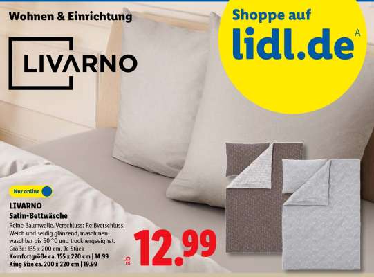 Livarno Satin-Bettwäsche