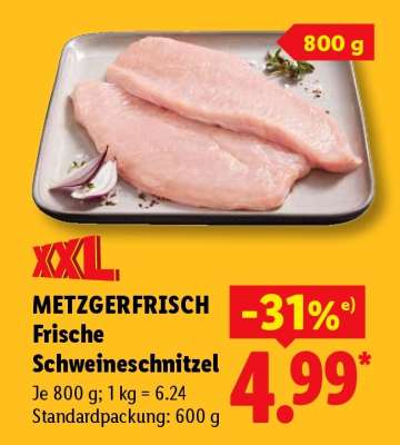Metzgerfrisch Frische Schweineschnitzel