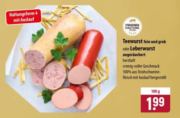 Teewurst oder Leberwurst