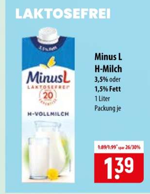 Minus L H-Milch