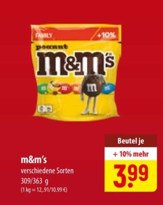 M&M’s*