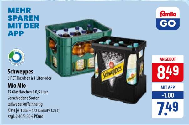 Schweppes oder Mio Mio