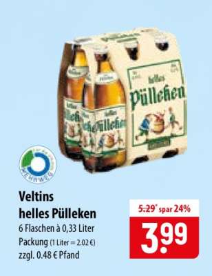 Veltins helles Pülleken*