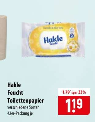Hakle Feucht Toilettenpapier
