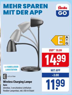Wireless Charging Lampe Aura