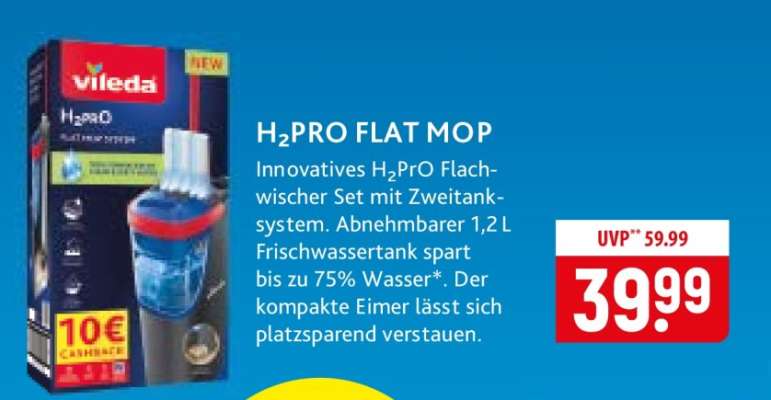 H2PRO Flat Mop