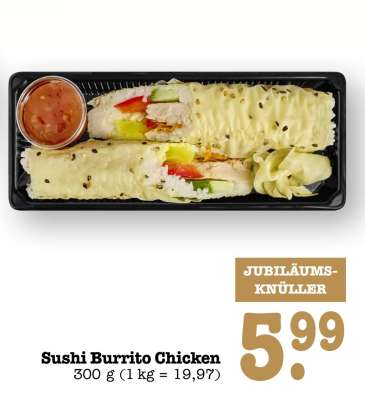 Sushi Burrito Chicken