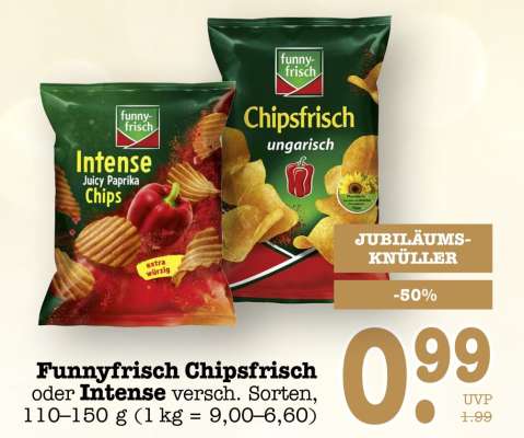 Funnyfrisch Chipsfrisch oder Intense