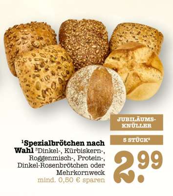 Spezialbrötchen nach Wahl