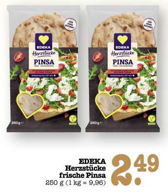 EDEKA Herzstücke frische Pinsa