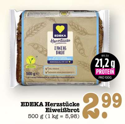 EDEKA Herzstücke Eiweißbrot