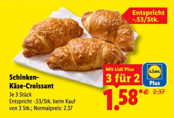 Schinken- Käse-Croissant