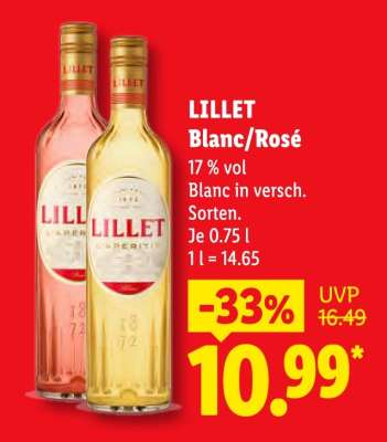 Lillet Blanc / Rosé