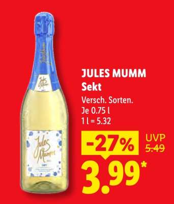 Jules Mumm Sekt