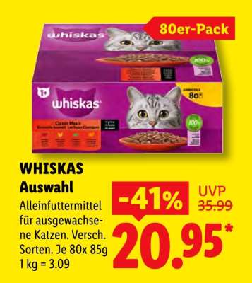 Whiskas Auswahl