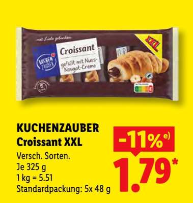 Kuchenzauber Croissant XXL